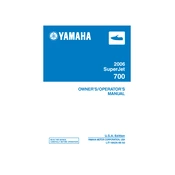 Yamaha SuperJet 700 2006 manual cover