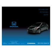 Honda Civic Sedan DX 2012 Technology manual cover