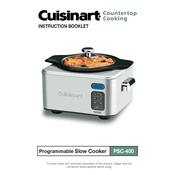 Cuisinart PSC-400 manual cover