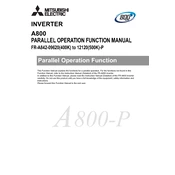 Mitsubishi Electric A800, FR A802 P manual cover