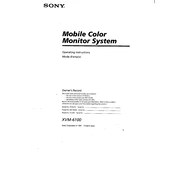 Sony XVM-6100 manual cover