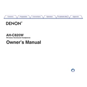 Denon AH-C820W manual cover