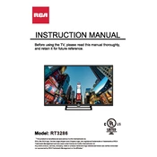 RCA RT3286 TV manual cover