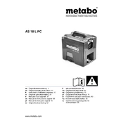 Metabo AS 18 L PC Vacuum Cleaner manual cover