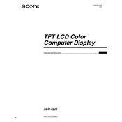 Sony SDM-X202 manual cover