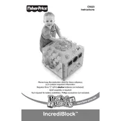 Fisher Price Mattel Peek-a-Blocks Incrediblock C5523 Toy manual cover