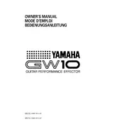 Yamaha GW10 Amplifier manual cover