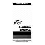 Peavey Audition Chorus Mixer manual cover