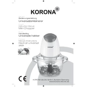 Korona 25001 Chopper manual cover