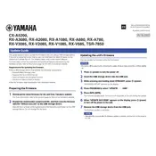 Yamaha RX-A780 Firmware manual cover