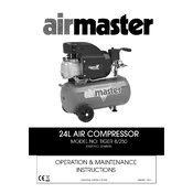 Clarke 2244000 Airmaster Tiger 8 250 Air Compressor manual cover