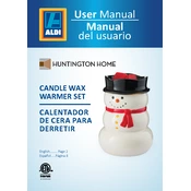 Huntington Home Candle Wax Warmer Set Snowman manual cover