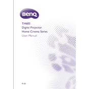 BenQ TH683 manual cover