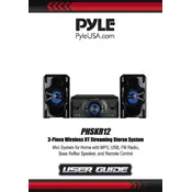 Pyle PHSKR12 Stereo System manual cover