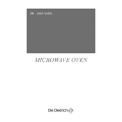 De Dietrich DKE7220X Microwave Oven manual cover