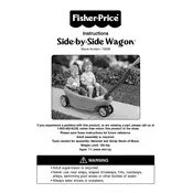 Fisher Price Mattel Side-by-Side Wagon 72608 Toy manual cover