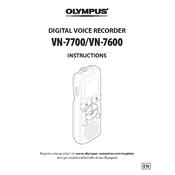 Olympus VN-7600 manual cover