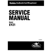 Subaru EY21 Engine manual cover