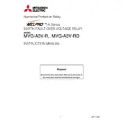 Mitsubishi MVG-A3V-R Relay manual cover