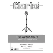 Clarke 4003630 SMD42T 110V LED Worklight manual cover