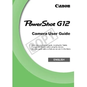 Canon PowerShot G12 manual cover