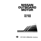 Nissan NS60B Outboard Motor manual cover