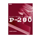 Yamaha P-200 Piano manual cover