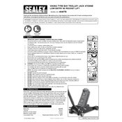 Sealey 4040TB Trolley Jack manual cover