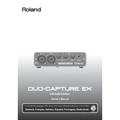 Roland Duo Capture Ex manual cover