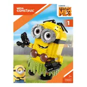 Mega Construx Mattel Luau Dave Build-A-Minion FDX85 Construction Set manual cover