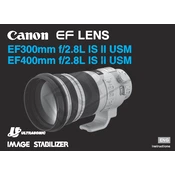 Canon Ultrasonic EF300mm f 2.8L IS II USM manual cover