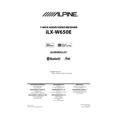 Alpine iLX-W650E manual cover