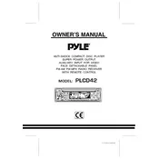 Pyle PLCD42 CD Player manual cover