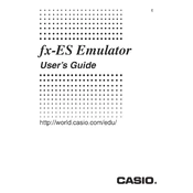 Casio fx-ES Emulator Software manual cover