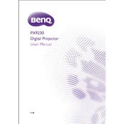 BenQ PX9230 manual cover