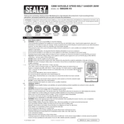 Sealey SBS260.V2 Sander manual cover