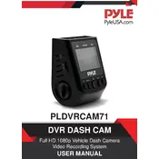 Pyle PLDVRCAM71 Dash Cam manual cover