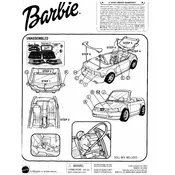 Barbie Mattel Convertible Ford 67391 Toy manual cover