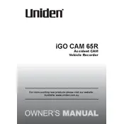 Uniden iGO CAM 65R Recorder manual cover