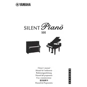 Yamaha Silent Piano SH Piano manual cover