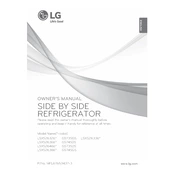 LG LSXS26336D Refrigerator manual cover