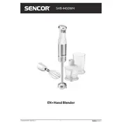 Sencor SHB 4450WH Blender manual cover