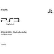 Sony PlayStation 3 PS3 DUALSHOCK 3 CECHZC2E manual cover