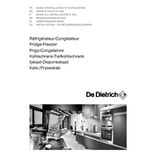 De Dietrich DKT863X Refrigerator manual cover