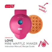 Dash DMW001LOVE Love Mini Waffle Maker manual cover