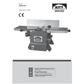 Kity DRA260 3402201901 Planing Machine manual cover