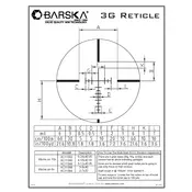 Barska AC11384 Reticle manual cover