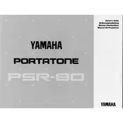 Yamaha PSR-80 Keyboard manual cover