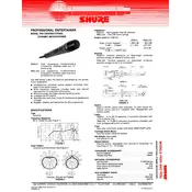 Shure PE9 Microphone manual cover