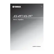 Yamaha AX-397 Amplifier manual cover